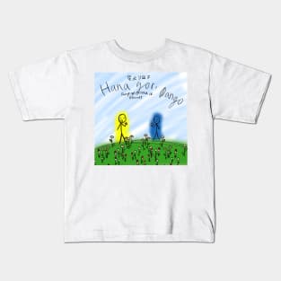 Idioms Hana yori Dango dumplings inside of flowers Japanese idiom illustrated idiom Kids T-Shirt